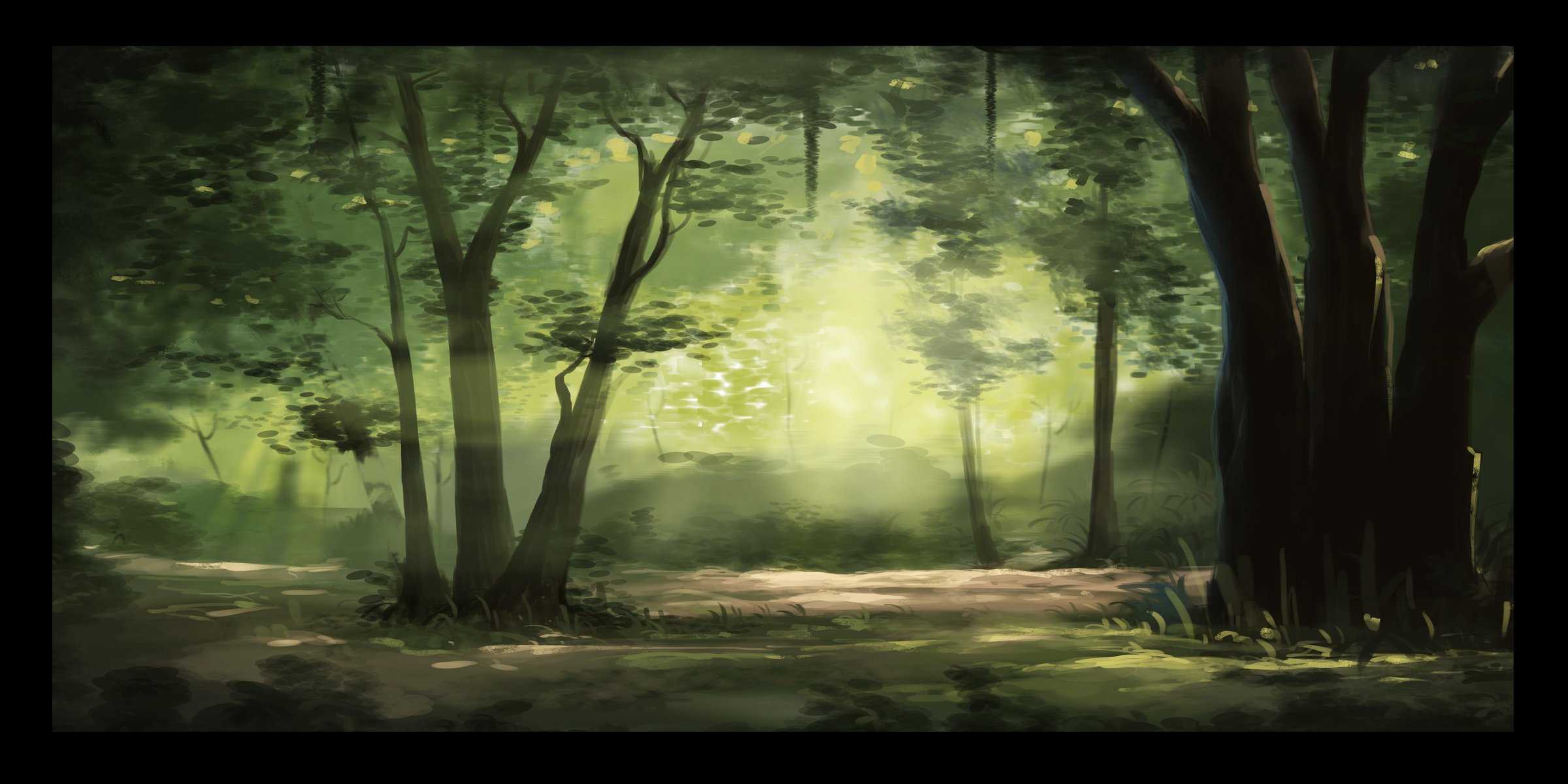 Green Forest Background